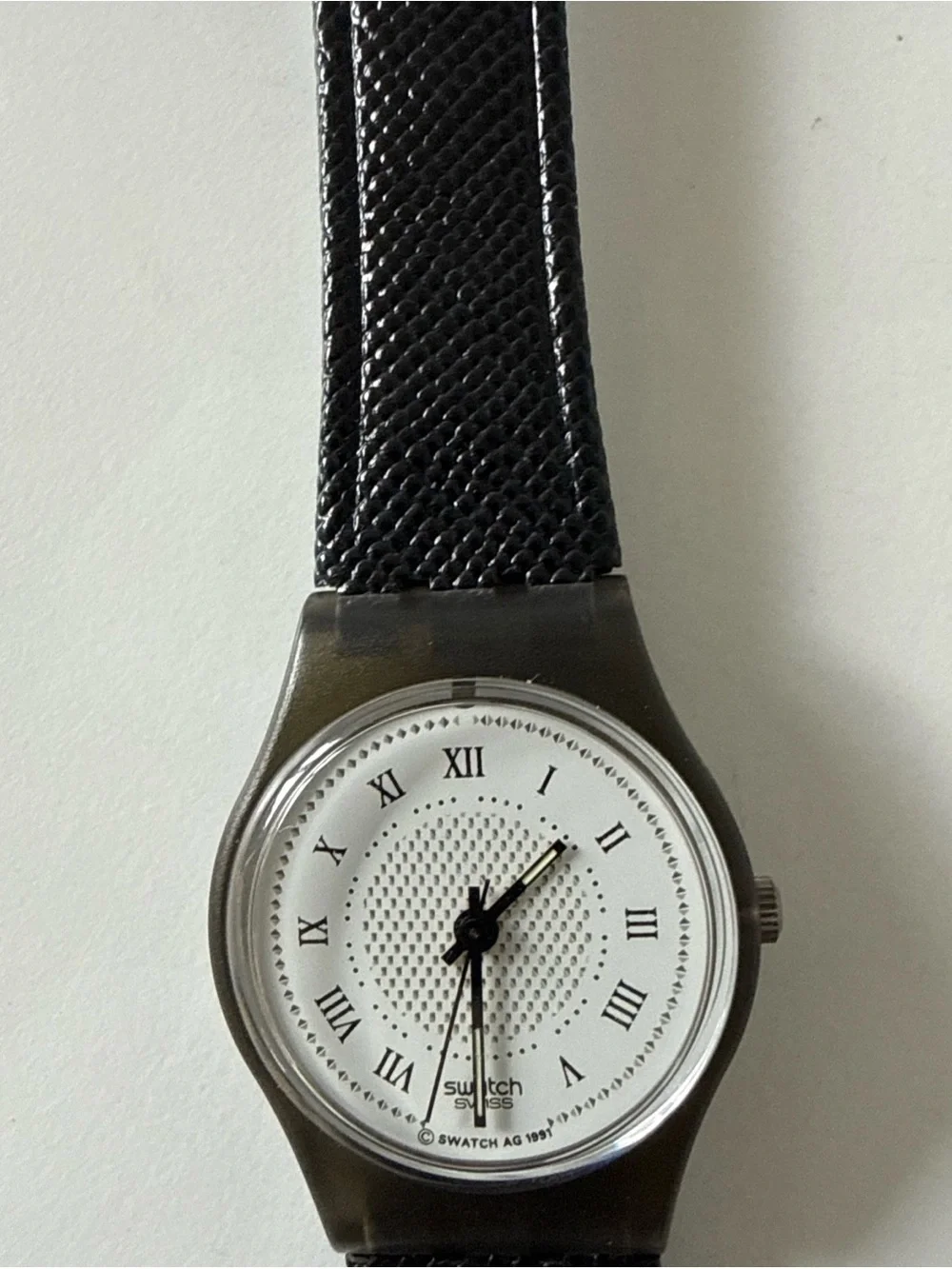 1991 Swatch LM106 Debutante Very Good Condition + Case New Battery Runs READ